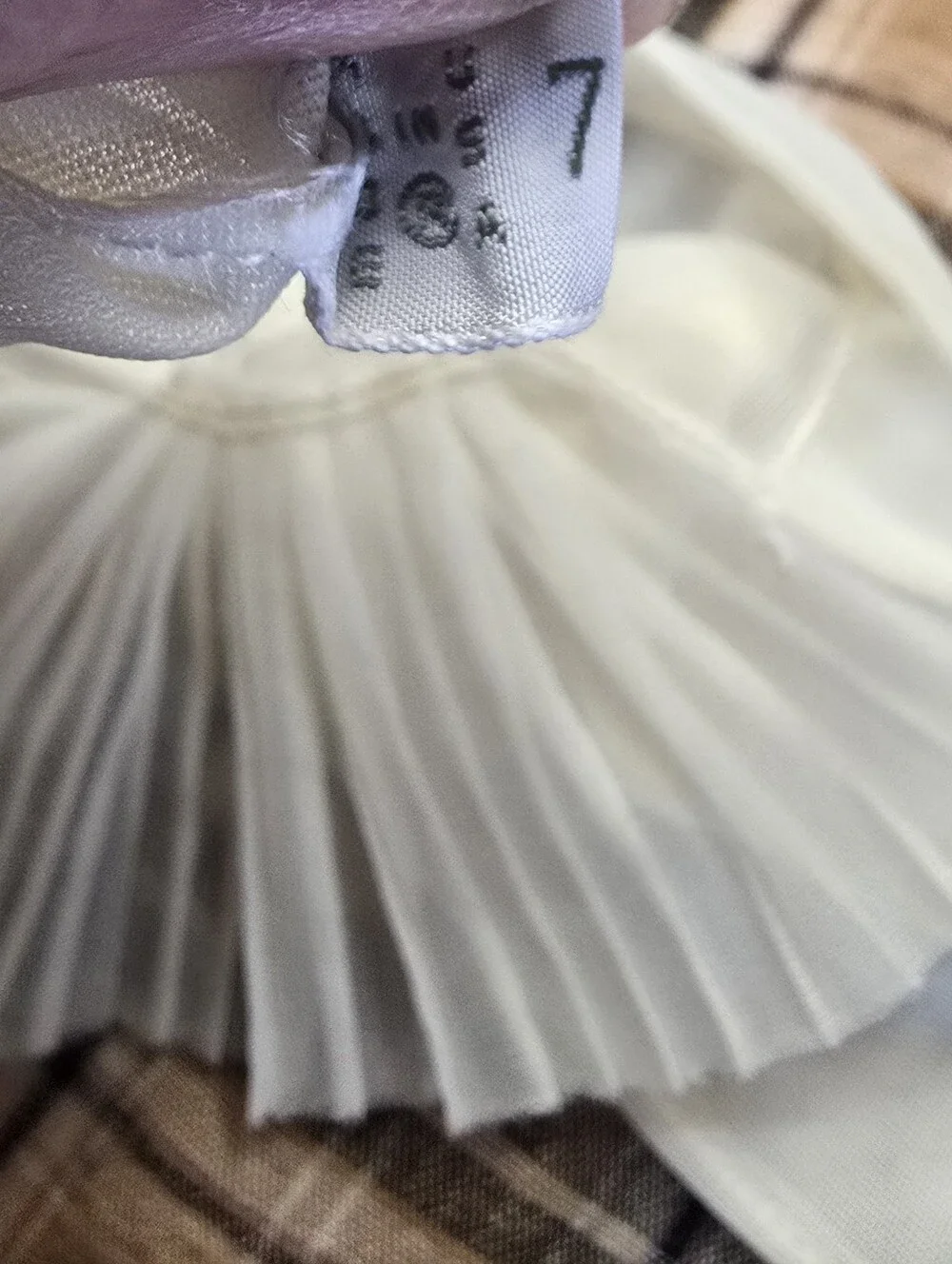 Vintage Set of Sheer KAYSER Ruffled Gloves - Pink & Ivory Pair